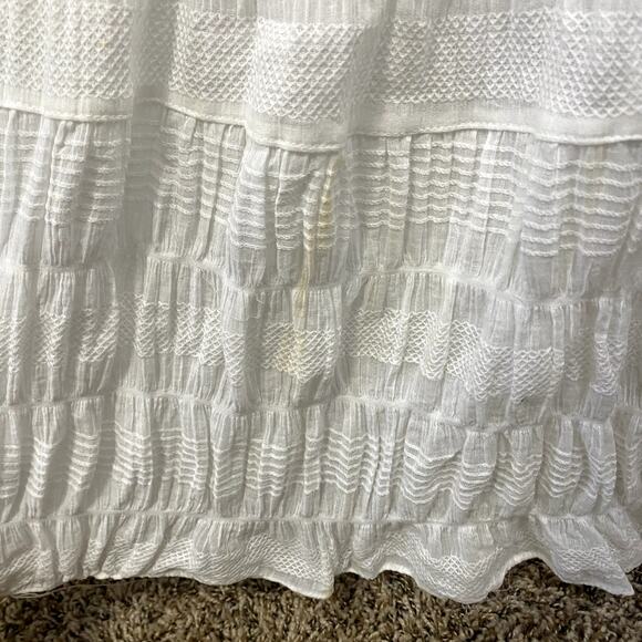 Max Studio Hippie Fairy Boho Festival Free Spirt Cotton Ruffle Tiered Maxi Skirt - Picture 15 of 15